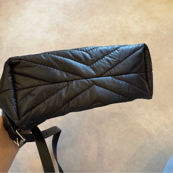Rebecca Minkoff Edie Quilted Nylon Crossbody Bag • black - Picture 9 of 14